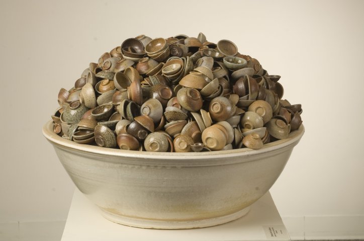 Thomas Lowell Edwards tiny bowls in large bowl