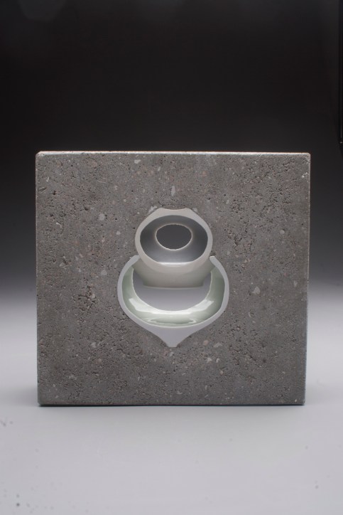 Thomas Edwards concrete and ceramics sculpture