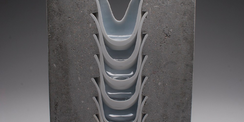 Thomas Edwards concrete and ceramics sculpture Ridge Ceramics Top 40