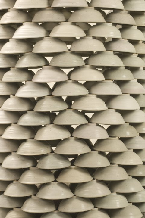 Thomas Lowell Edwards stacked bowls (detail)